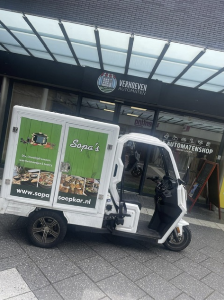 Soepautomaat karretje